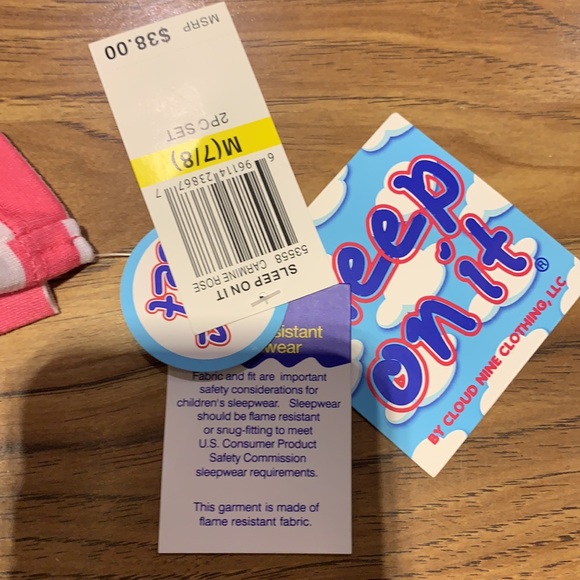 Girls Sleep On It Comfy Pajama Set size 7/8 NWT - Picture 5 of 5